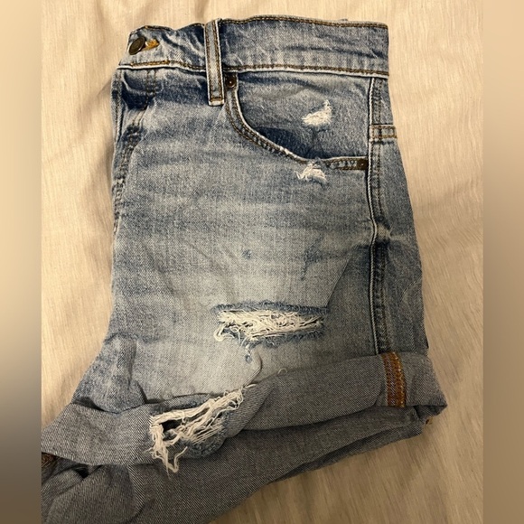 Eunina Olivia Ultra High Rise Mom Jean Denim Shorts - Picture 3 of 10